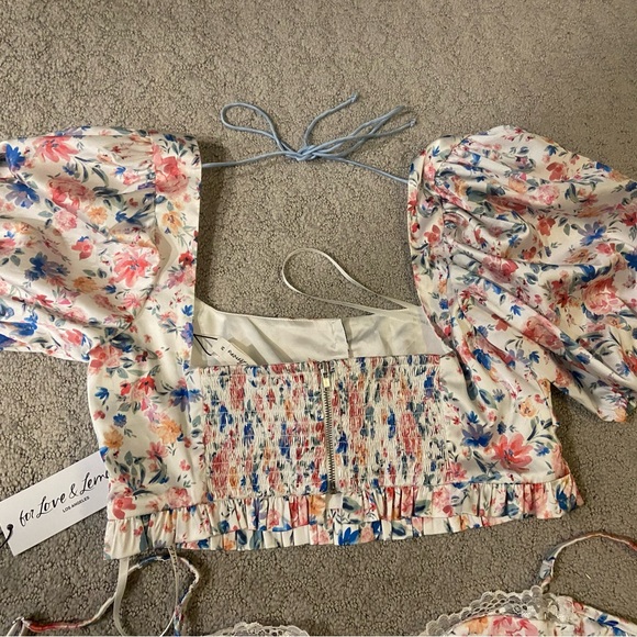 NWT- FL&L Juliet Set- Skirt (M), Top (S), Thong (S) & Bra (32DD)- Festivals - Picture 13 of 15